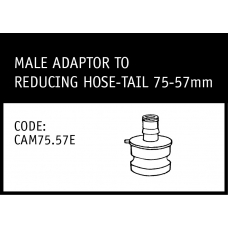 Marley Camlock Male Adaptor to Reducing Hose-Tail 75-57mm - CAM75.57E